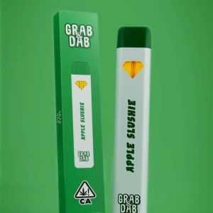 Grab and Dab Apple Slushie Disposable Vape 2G THCA – Crisp Icy Rechargeable Pen with Worldwide Shipping