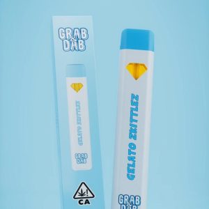 Grab and Dab Gelato Zkittlez Disposable Vape 2G THCA – Fruity Sweet Flavor Rechargeable Pen
