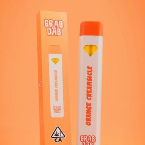 Grab and Dab Orange Creamsicle Disposable Vape 2G THCA – Creamy Citrus Rechargeable Pen with Worldwide Shipping