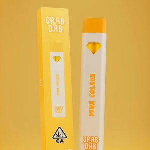 Grab and Dab Pina Colada Disposable Vape 2G THCA – Tropical Coconut Pineapple Rechargeable Pen