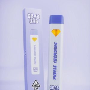 Grab and Dab Purple Chemdawg Disposable Vape 2G THCA – Earthy Pungent Rechargeable Pen with Worldwide Shipping