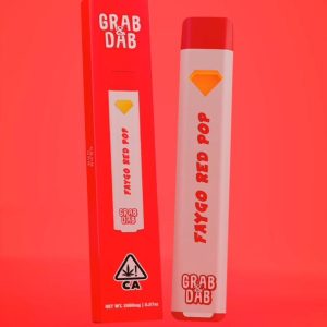 Grab and Dab Red Pop Disposable Vape 2G THCA – Fruity Soda Rechargeable Pen with Worldwide Shipping