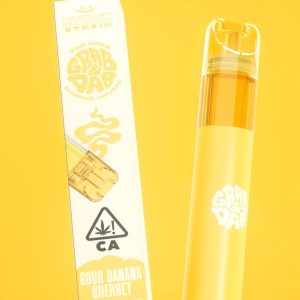 Grab and Dab Sour Banana Sherbet Disposable Vape 2G THCA – Creamy Citrus Rechargeable Pen with Worldwide Shipping